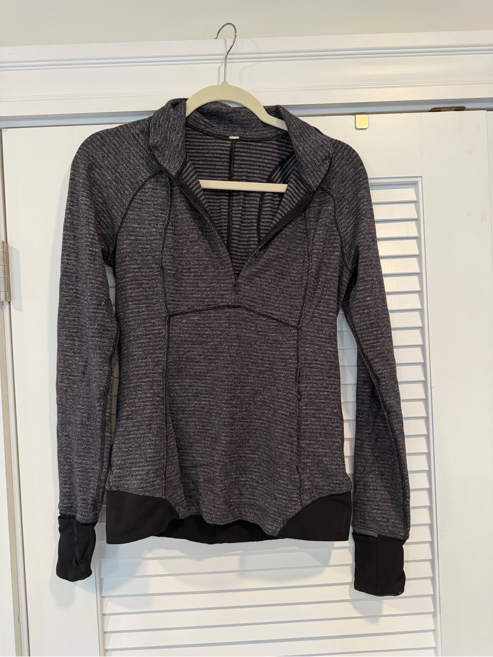 lululemon athletica Heathered Charcoal Quarter-Zip Pullover